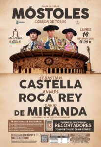 Roca Rey, Sebastián Castella y David de Miranda torearán en las fiestas de Móstoles
