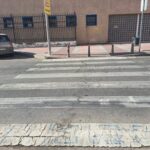 Los pictogramas se borran de los pasos de peatones de Móstoles 