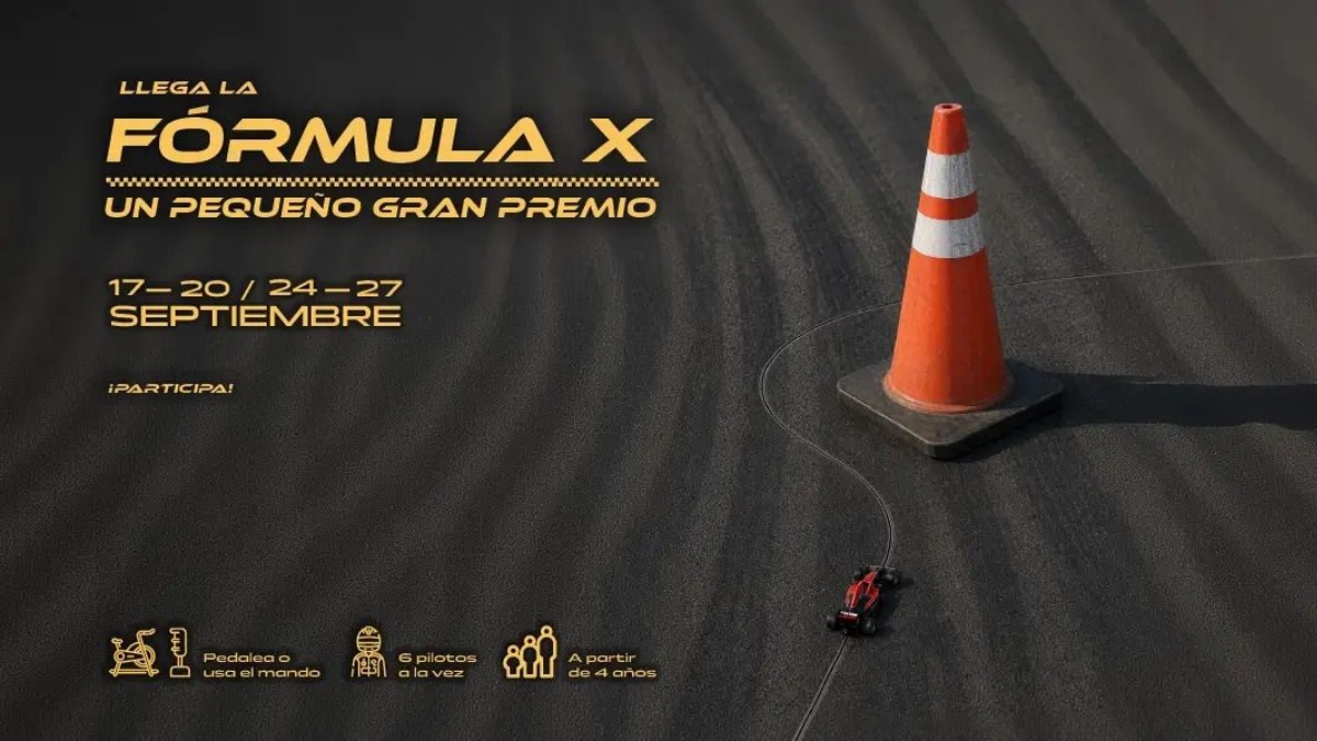 Plan familiar a un paso de Móstoles: llega a X-Madrid un Scalextric gigante de F1 accionado a pedales Plan familiar a un paso de Móstoles: llega a X-Madrid un Scalextric gigante de F1 accionado a pedales