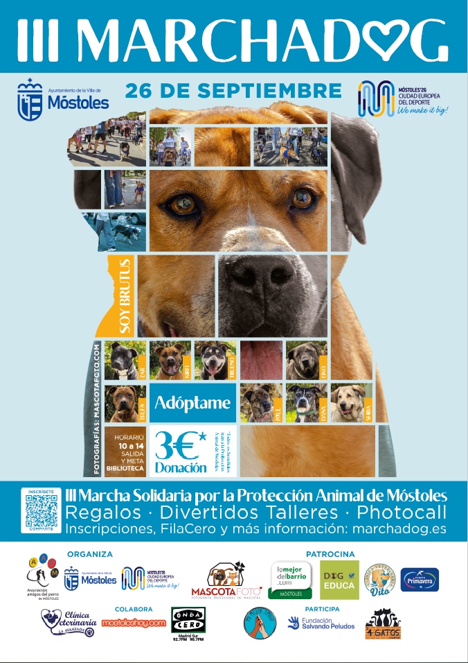 Plan con mascotas en Móstoles: vuelve la Marcha Dog con su III edición este mes de septiembre