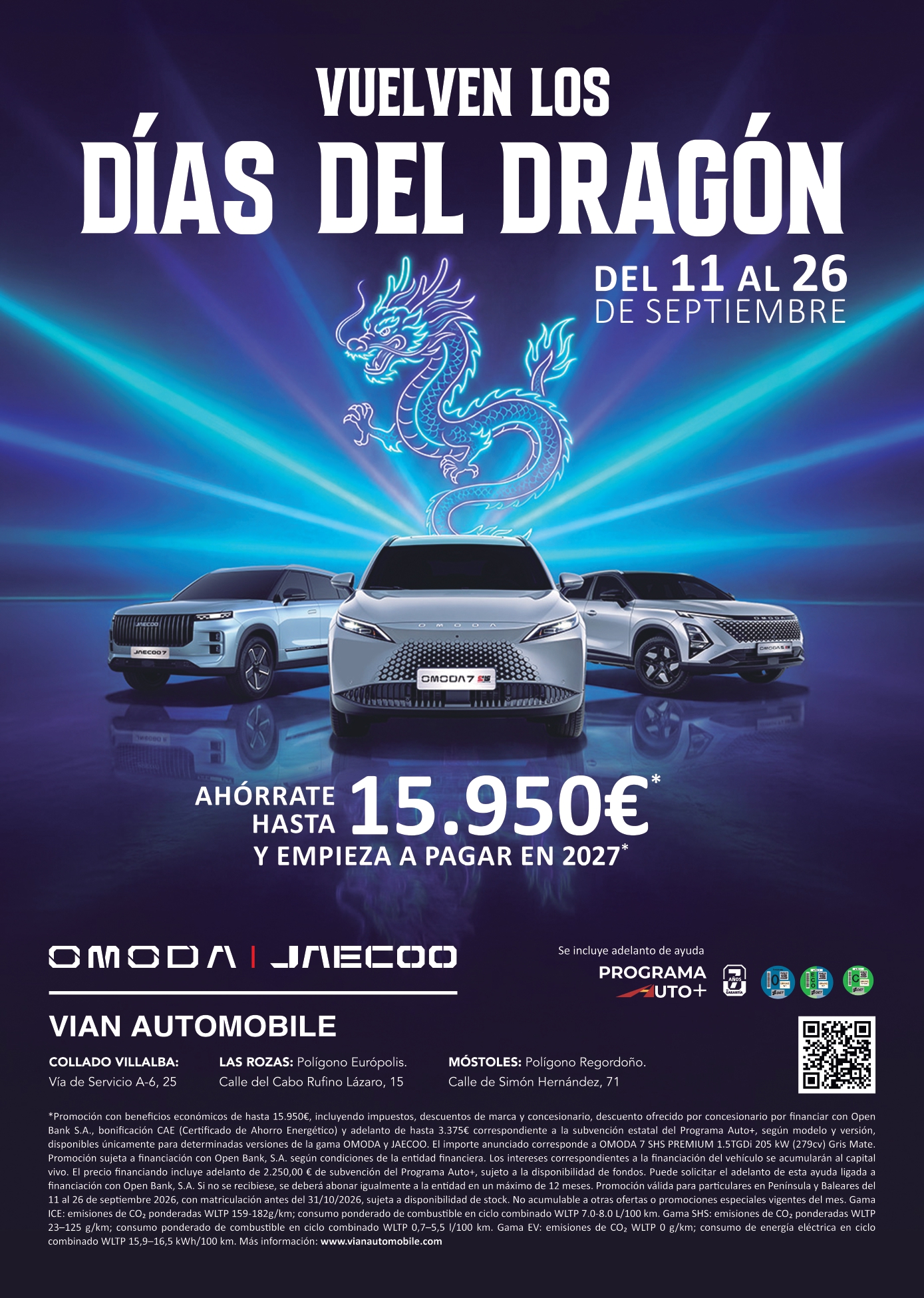 Comprar coche en Móstoles sale más barato en septiembre: Vian Automobile lanza rebajas de casi 16.000 euros