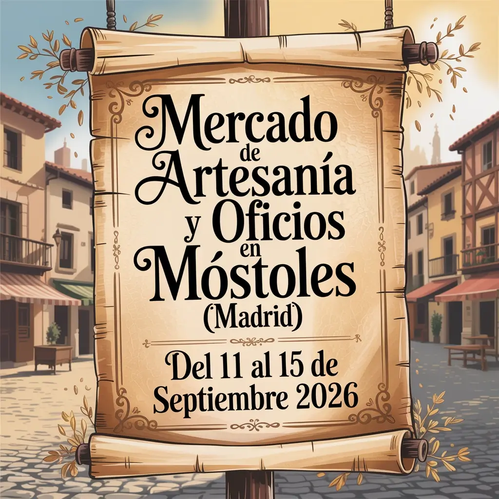 Así será el Mercado de Artesanía de Móstoles 2026: la programación completa y gratuita