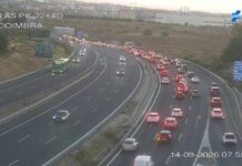 Un accidente en la A-5 obliga a cortar el carril izquierdo a la altura de Parque Coimbra en Móstoles Un accidente en la A-5 obliga a cortar el carril izquierdo a la altura de Parque Coimbra en Móstoles