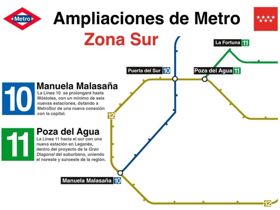 La Línea 10 de Metro llegará a Móstoles en 2034: contará con seis nuevas estaciones