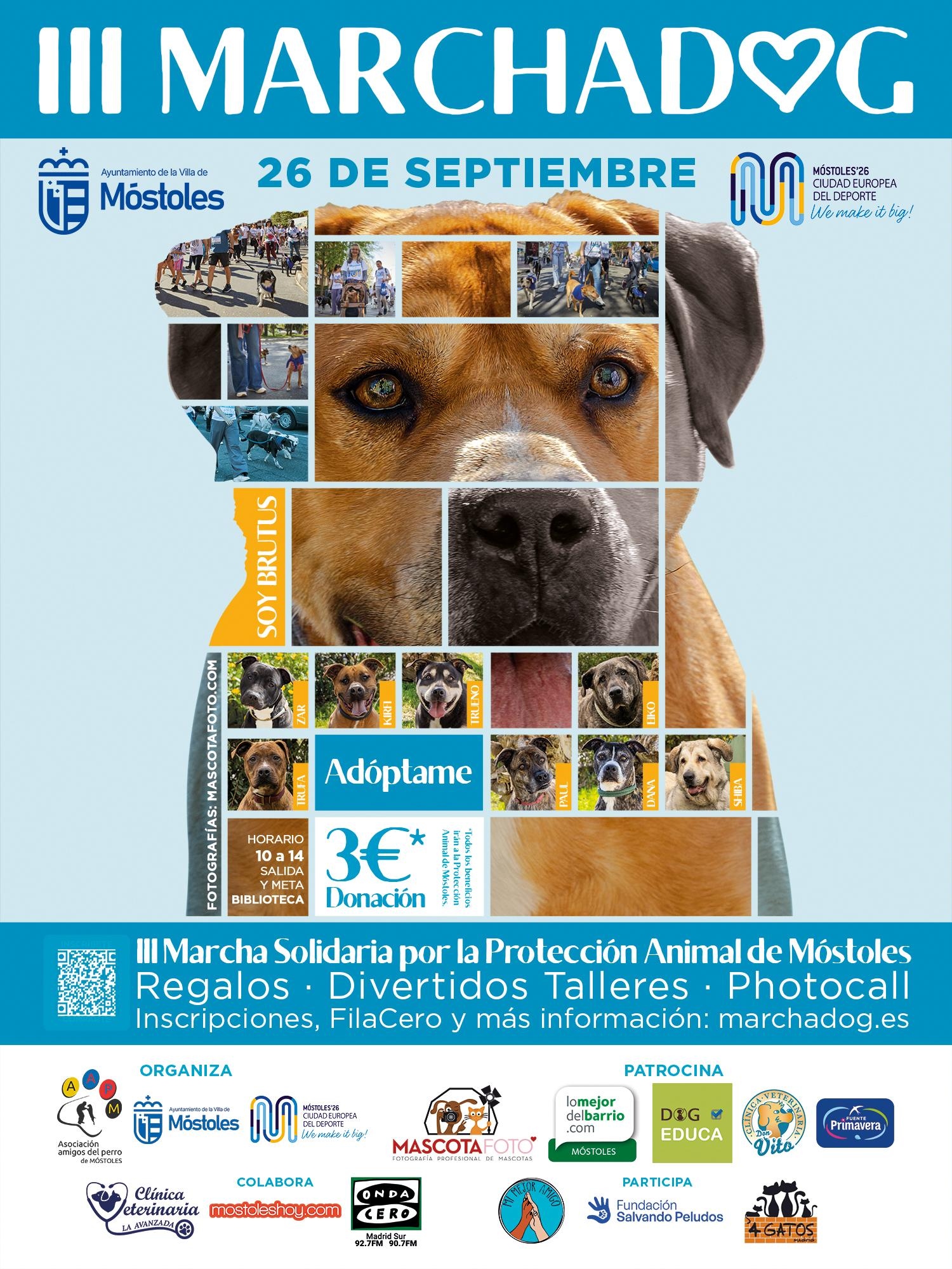 Plan con mascotas en Móstoles: vuelve la Marcha Dog con su III edición este mes de septiembre