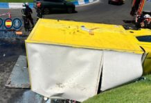 Detenido un individuo en Móstoles tras volcar en una rotonda el camión de reparto que acababa de robar