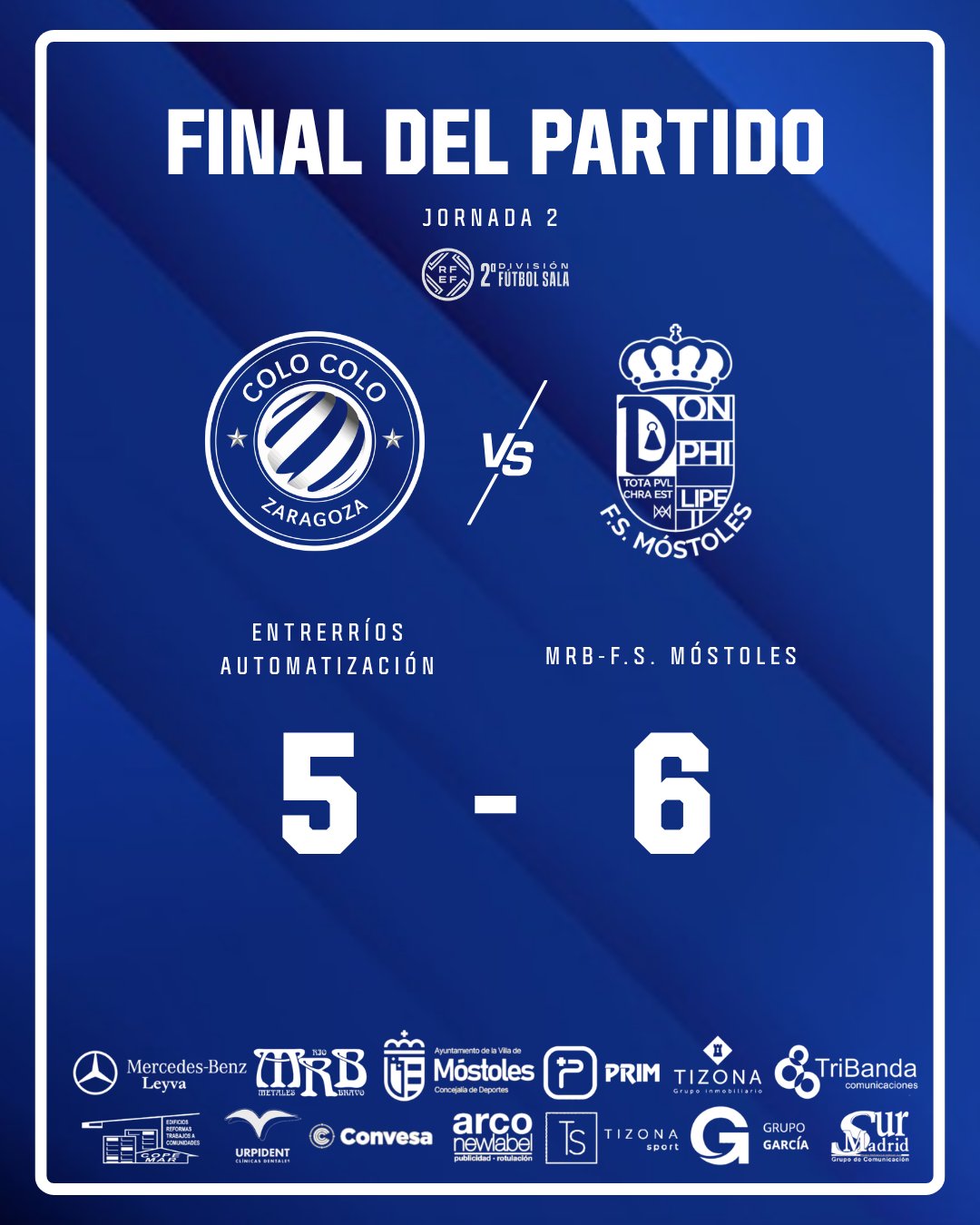 Todo victorias este fin de semana para los equipos de Móstoles: tres puntos de infarto en fútbol sala y marea azul