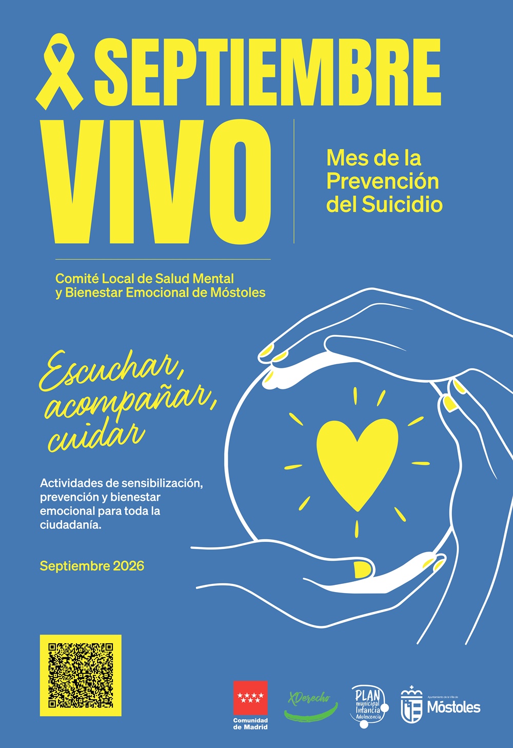 "Escuchar, acompañar y cuidar": Móstoles prepara dos jornadas por el bienestar emocional
