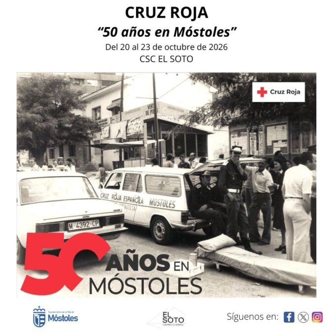 Cruz Roja cumple 50 años en Móstoles: llega a la ciudad una exposición conmemorativa gratuita